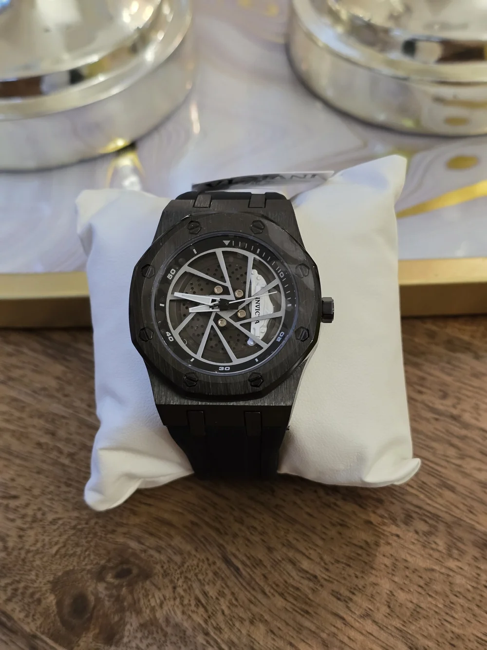 Invicta Pro Diver 15000 Black Titanium Watch with Black & Silver Dial#prodiver